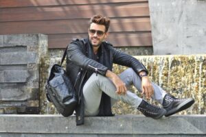 What To Wear with A Black Leather Jacket for Men